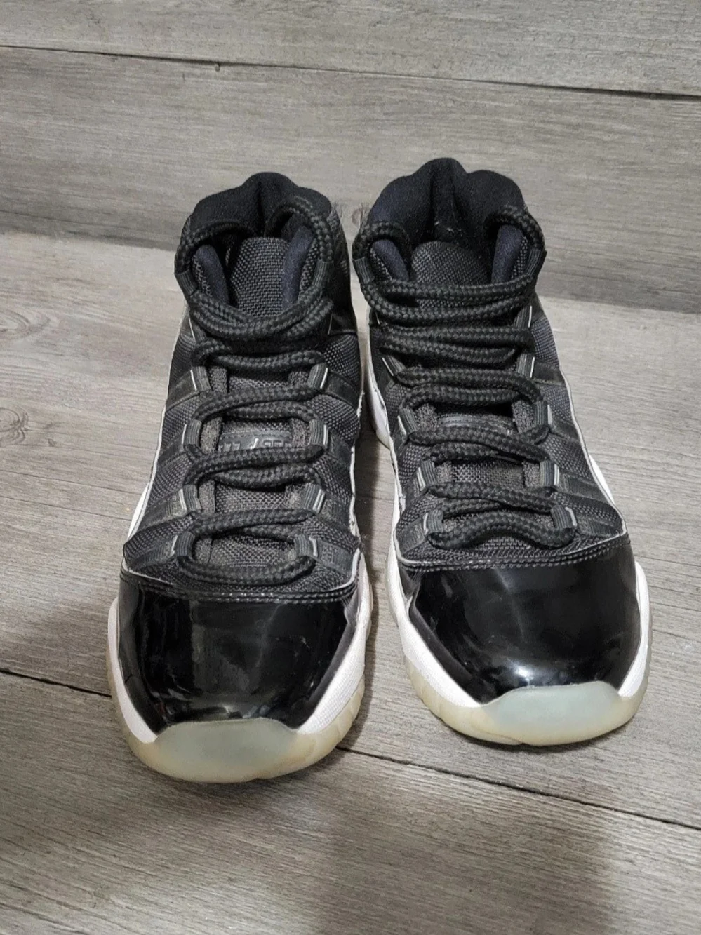 Jordan Kids Black and White High-Top Sneakers